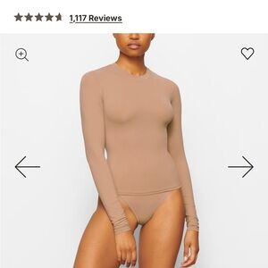 SKIMS Long Sleeve Top in Tan